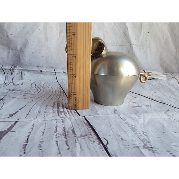 Vintage Brass Pewter Elephant Trinket Box Boho Decor - Picture 5 of 10